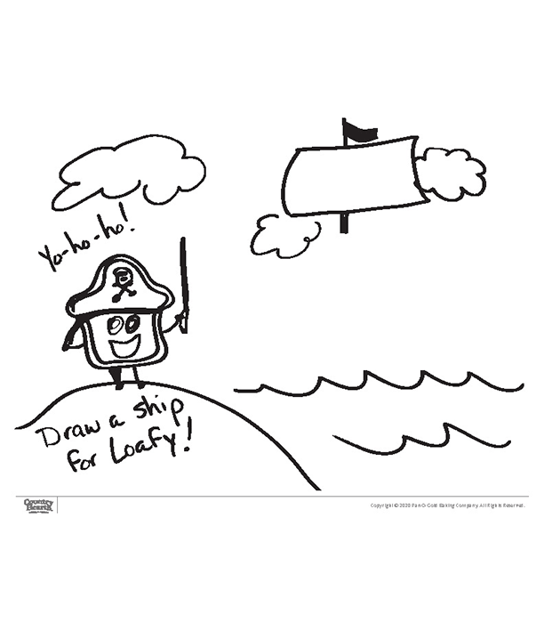 Draw Loafy a Pirate Ship!